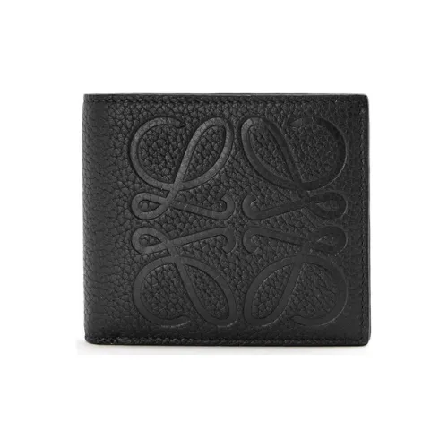 LOEWE Телячья кожа Кошелек Стандартный Мужской Черный