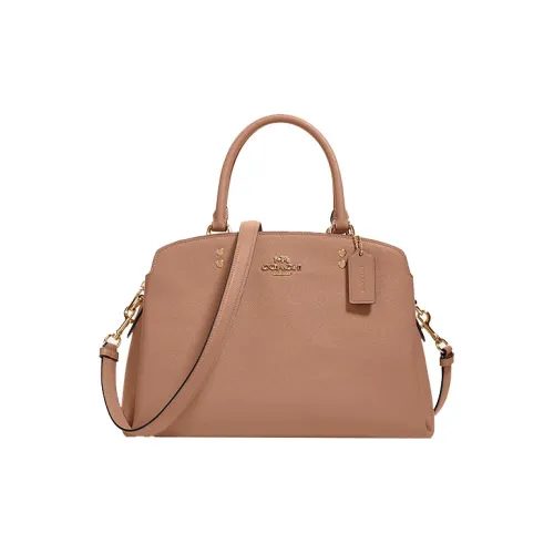 COACH Lillie Кожа Сумка Сумка через плечо Сумка через плечо Большая Женская Корица