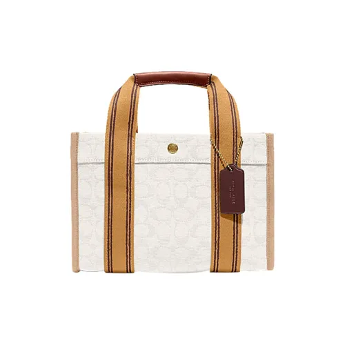 COACH SPIN Кожа Одно плечо Ручная сумка Сумка через плечо Большая Женская Белая