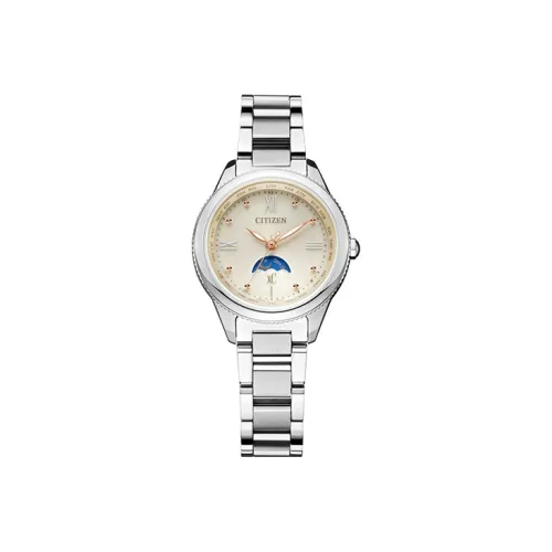 CITIZEN Экология Drive Collection Радиоконтролируемые Кварцевые Механические Титановые Ремешок Часы Женские Часы Золотистый Циферблат