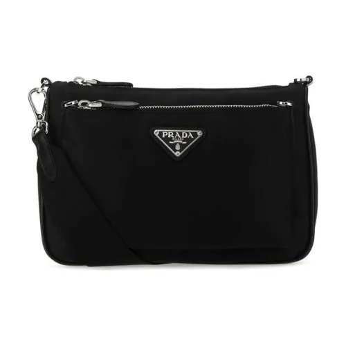 PRADA Нейлоновая сумка через плечо женская черная