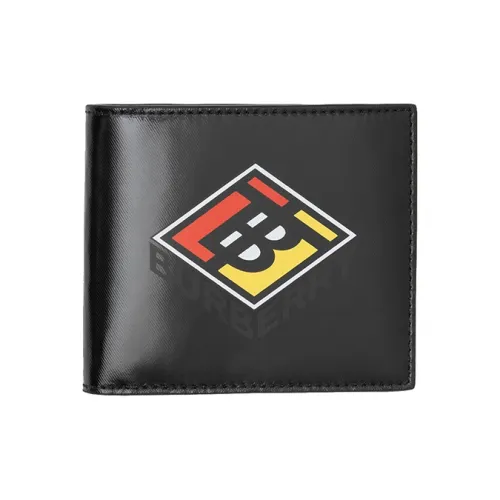 Кошелек из коровьей кожи Burberry мужской черный