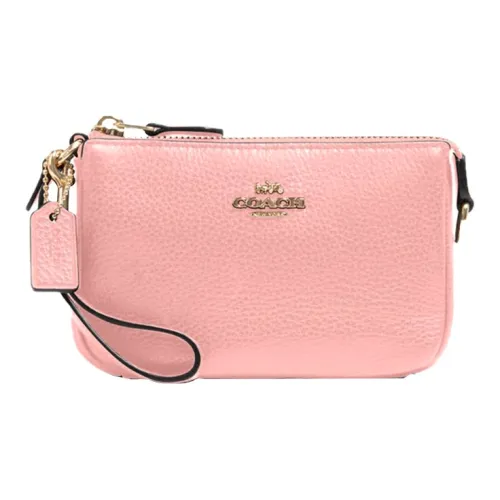 COACH Nolita Кожа Маленькая Сумка Сумка через плечо Клатч Сумка на запястье Мини Сумка Женская Вишневый цветок Розовый