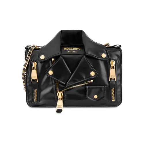 MOSCHINO ПУ (полиуретан) Сумка через плечо Большая Женская Черная