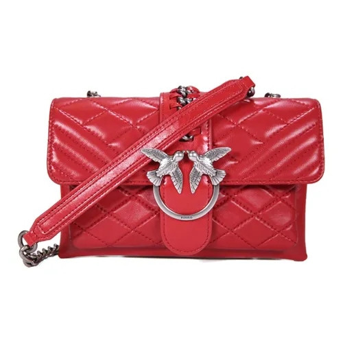 PINKO SOFT Телячья кожа Сумка через плечо Сумка на плечо Женская Красная