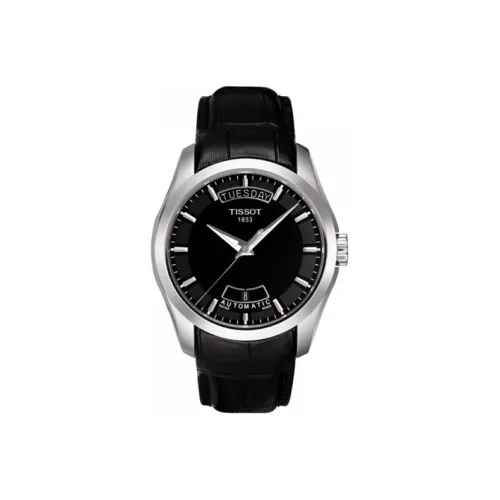TISSOT Автоматический Механический Механизм Мужские Часы Kutu Collection 39 мм Черные