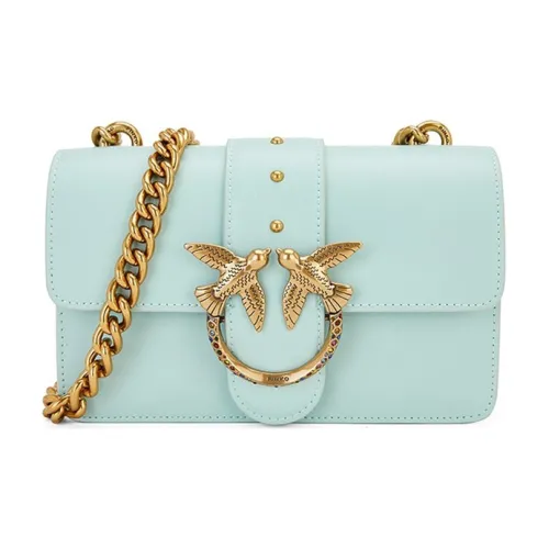 PINKO Коровья кожа Swallow Сумка Сумка через плечо Сумка на плечо Женская Мятно-зеленая
