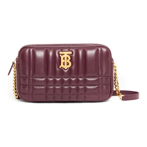 Burberry Lola Сумка из овечьей кожи сумка Camera ручная сумка через плечо маленькая женская темный каштановый