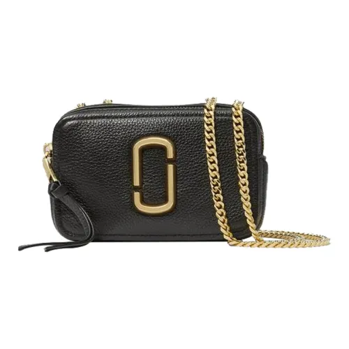 MARC JACOBS Glam Shot Кожа Маленькая Квадратная Сумка Camera Сумка Сумка через плечо Стандартная Женская Черная