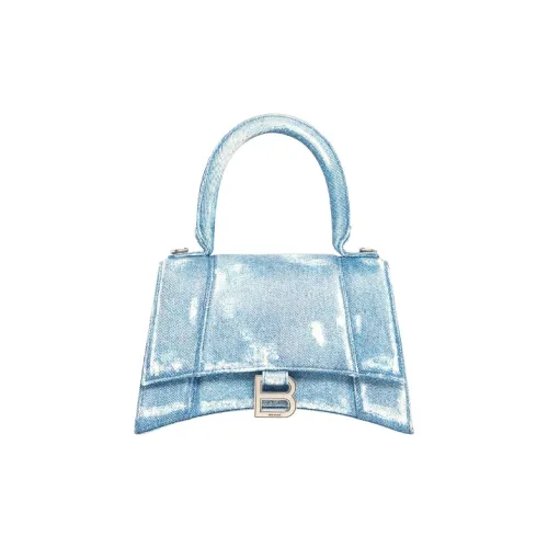 Balenciaga Выстиранный деним Сумка-груша Сумка через плечо Маленькая сумка Женская Синяя