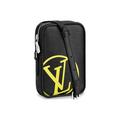 LOUIS VUITTON Tribute To Virgil Сумка через плечо из кожи EPI Мини Мужская Черная