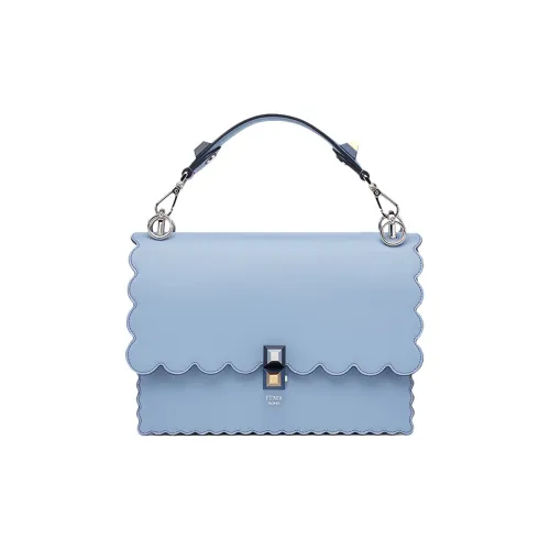 FENDI Кожа Одно Плечо Ручная Сумка Сумка через плечо Стандартная Женская Светло-Синий