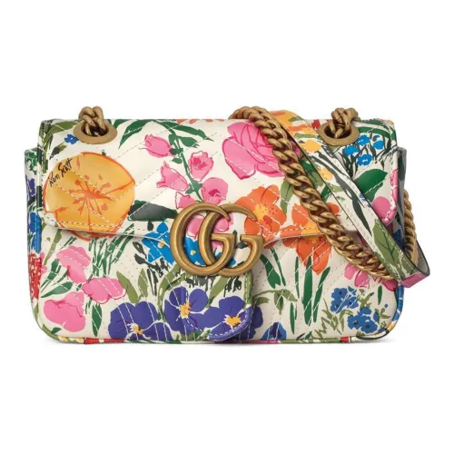 GUCCI GG Marmont Quilted Кожа Сумка через плечо Сумка на плечо Женская