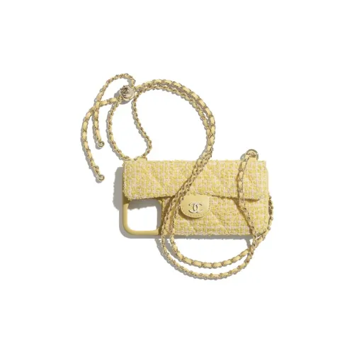 CHANEL Мягкий Твид Чехол для телефона Унисекс Желтый