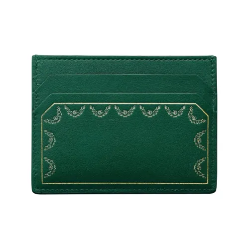 Cartier Guirlande Коровья кожа Держатель для карт Женские Зеленый