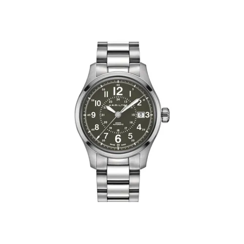 HAMILTON Автоматический Механический Мужской Часы Khaki Field Series 40мм*11,05мм Зеленые