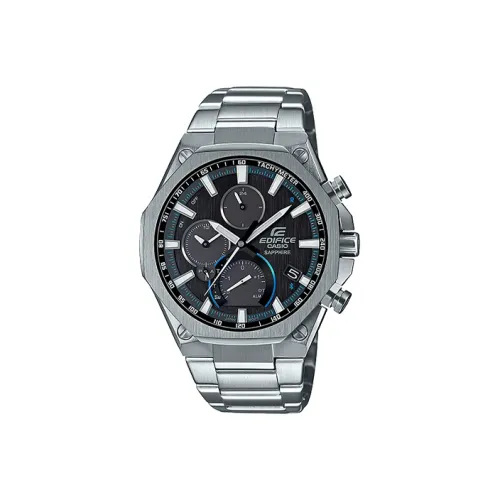 CASIO EDIFICE Collection Солнечный кварцевый механизм нержавеющая сталь ремешок часы для мужчин черный циферблат EQB 1100D 1