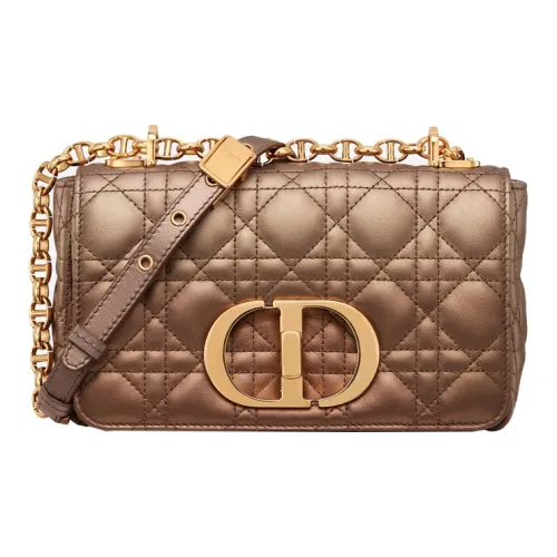 DIOR Lambskin Сумка через плечо Маленькая Женская Металлический Розовый Красный