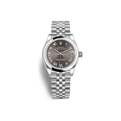 ROLEX Log Series Автоматический Механический Механизм Женские Часы 31 мм Кофейный Циферблат Часы Оистерстил Корпус Оистерстил Ремешок