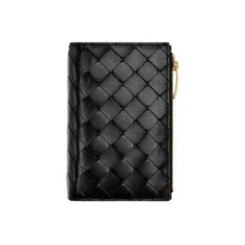 Bottega Veneta Кошелек из коровьей кожи женский черный