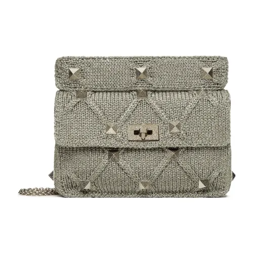 Valentino Ткань Портативная Сумка через плечо Сумка на плечо Стандартная Женская Серого цвета