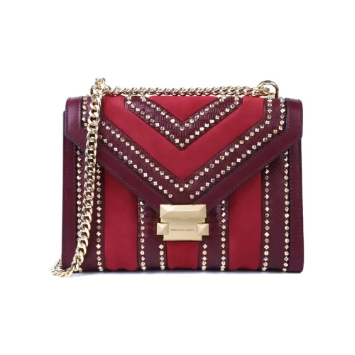 MICHAEL KORS Whitney Коровья кожа Сумка через плечо Сумка Большая Женская Красная