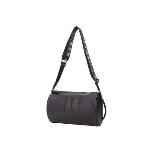 PUMA Цилиндрическая тканевая сумка переносная сумка через плечо женская черная