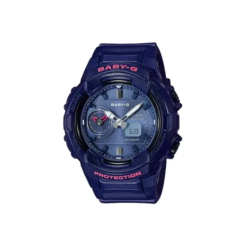 CASIO Малыш G Коллекция Кварцевый механизм Смольный ремешок Часы Женские Часы Синий циферблат