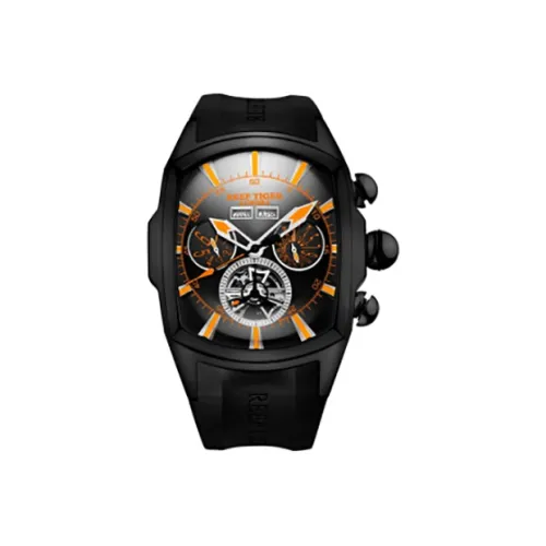 REEF TIGER Aurora Collection Tank II Автоматический Механический Механизм Часы Мужские Черный Циферблат