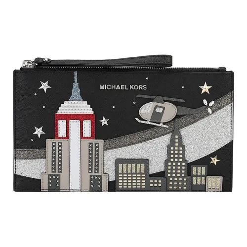 MICHAEL KORS MICHAEL KORS Handbag Collection Nouveau Novelty Кожа Монетница Клатч Сумка через плечо Женская Черная