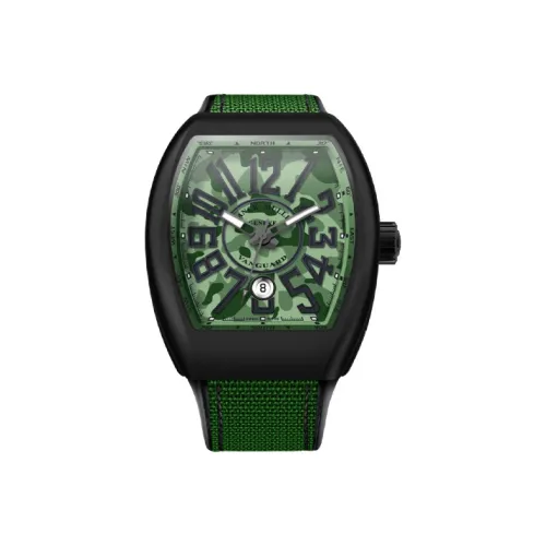 Franck Muller Автоматический Механический Механизм Мужские Часы YACHTING VANGUARD 44мм*53,7мм Зеленые