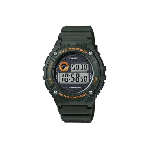 CASIO YOUTH Collection Круглый Циферблат Цифровый Отображение Кварцевый Механизм Резиновый Ремешок Часы Мужские Серый Циферблат