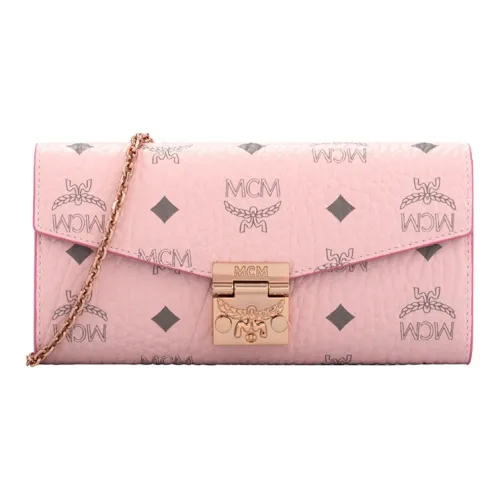 MCM Конверт из искусственной кожи сумка с цепочкой сумка через плечо мини женская цвет вишневый цветок розовый