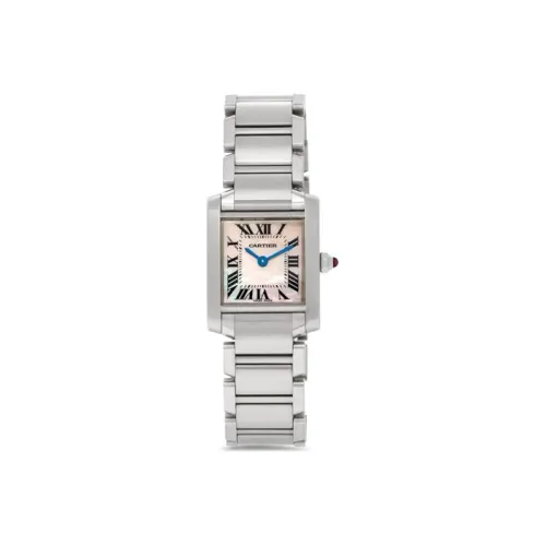 CARTIER Кварцевый механизм Женские часы TANK DE 25 мм*20 мм, жемчужная раковина, цвет