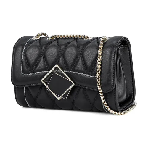 LOLLiPOPS Сумка из коровьей кожи с цепочкой сумка через плечо маленькая женская черная