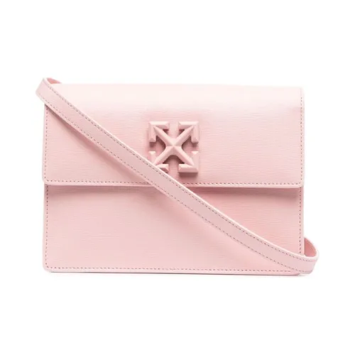 Off Белый Кожа Сумка через плечо Сумка на плечо Женская Розовая