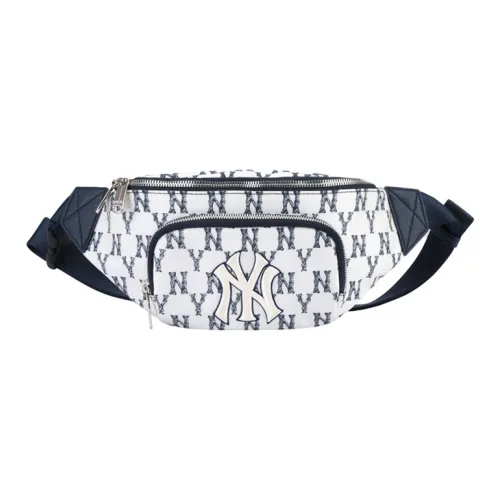 MLB MONOGRAM Коллекция Нейлон Бананка Сумка через плечо Стандартная Унисекс Белый Синий