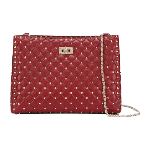 Valentino Сумка из коровьей кожи с цепочкой сумка через плечо стандартная женская красная