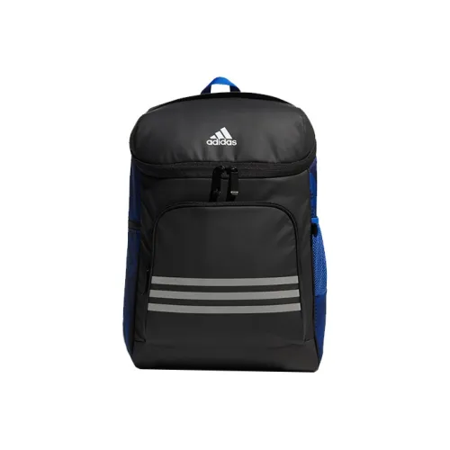 Adidas Полиэстер Рюкзак Стандартный Унисекс Черный и Королевский Синий