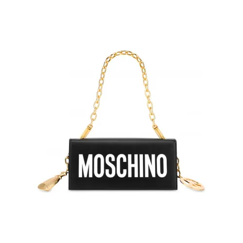 MOSCHINO Сумка через плечо из коровьей кожи женская черная
