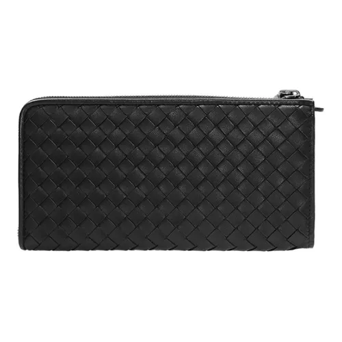 Bottega Veneta Sheepskin Wallet Men's Black