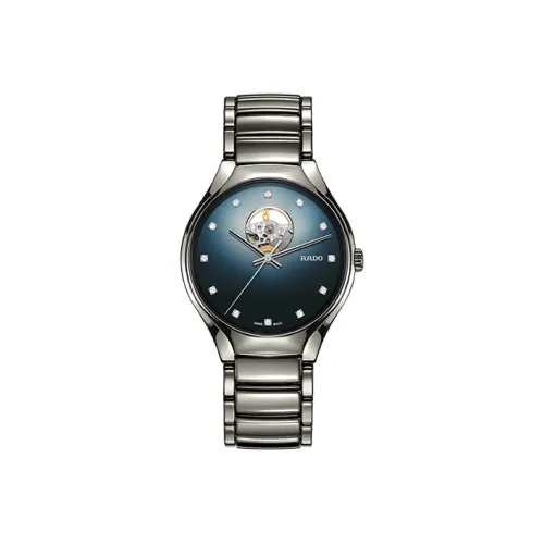 RADO Realme Collection Автоматический Механический Механизм Часы Унисекс 40 мм Синий Циферблат