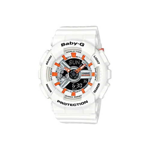 CASIO Baby G Theme Series Кварцевый механизм Смольный ремешок Часы Женские Розовый циферблат