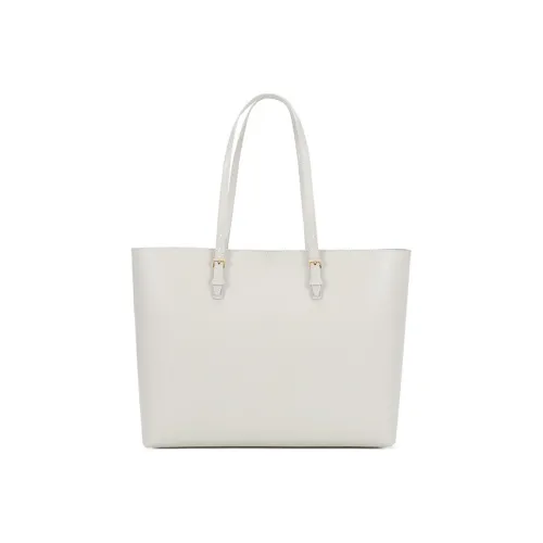 SAINT LAURENT East West Текстурированная Телячья Кожа Сумка через плечо Женская Винтажная Белая Черная