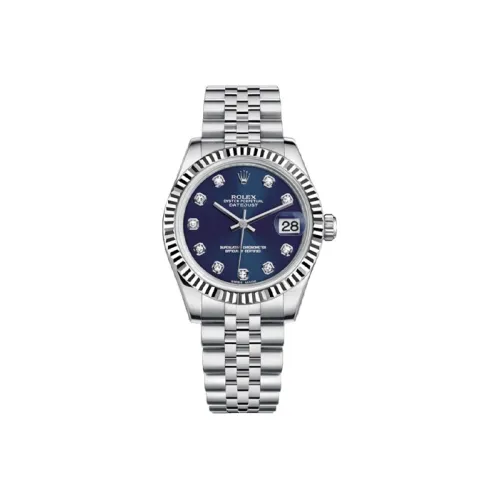 ROLEX Автоматический Механический Movement Женские Log Series Часы 31мм*31мм Синий