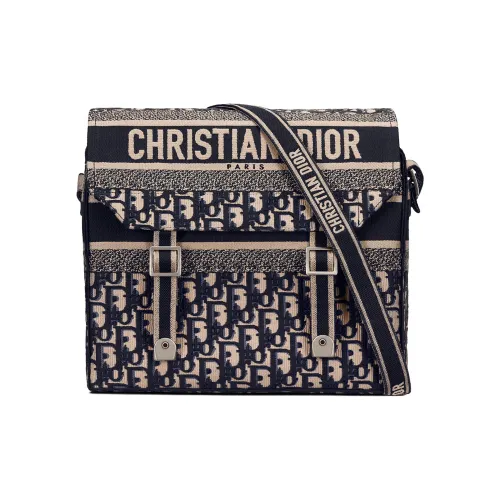 DIOR DiorCamp Canvas Bag Messenger Bag Shoulder Bag Medium Unisex Denim Blue