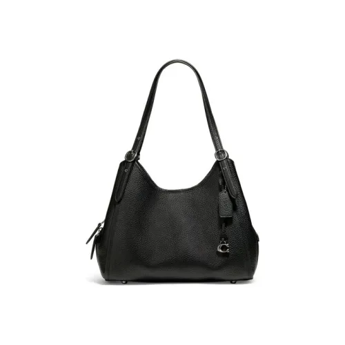 COACH Lori Кожа Сумка Сумка через плечо Женская Черная