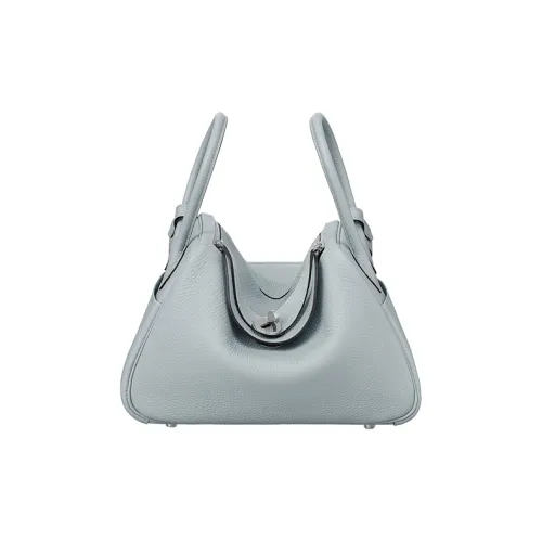 HERMES Clemence Коровья кожа Сумка на плечо Сумка 26 Женская Святой Грааль синий