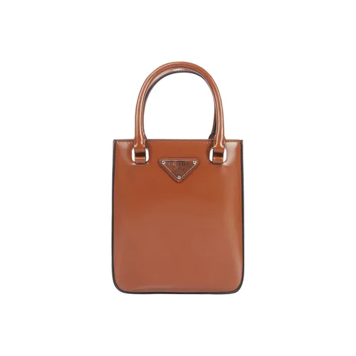 PRADA Кожа Сумка Сумка через плечо Сумка через плечо Тоут Маленькая Женская Коричневая