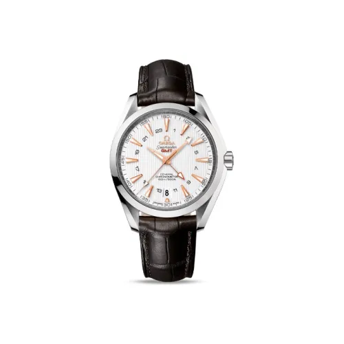 OMEGA Автоматический Механический Часы Мужские AQUA TERRA 150 метров 43 мм Белые